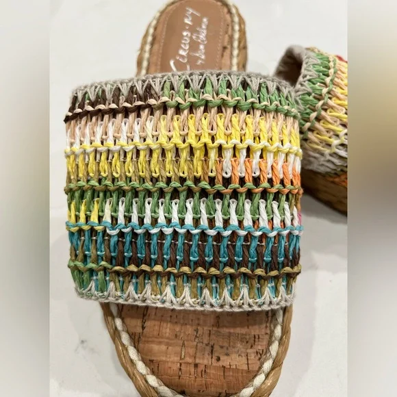 NWOT Circus by Sam Edelman Multicolor Wallis Slide Sandals - Picture 3 of 6